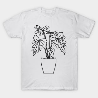 Philodendron Sangri La Lines T-Shirt